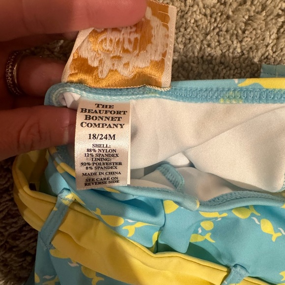 NWT The Beaufort Bonnet Company Swim Suit 18-24 months - Picture 5 of 6